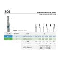 Inverted Conical , With Collar 806 | FG Diamond Turbine Burs