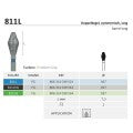 Barrel Long 811L | FG Diamond Turbine Burs