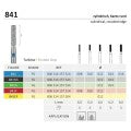 Cylindrical 841 | FG Diamond Turbine Burs