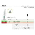 Cylindrical , Side Cutting Only 863K | FG Diamond Turbine Burs
