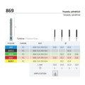 Cylindrical , Torpedo 869 | FG Diamond Turbine Burs