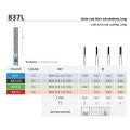 Side & End Cutting , Long 837L | FG Diamond Turbine Burs