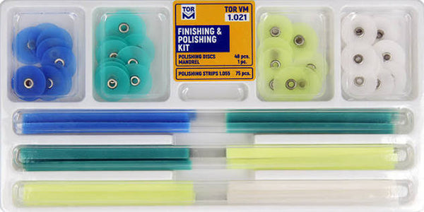 Polishing disc with strip